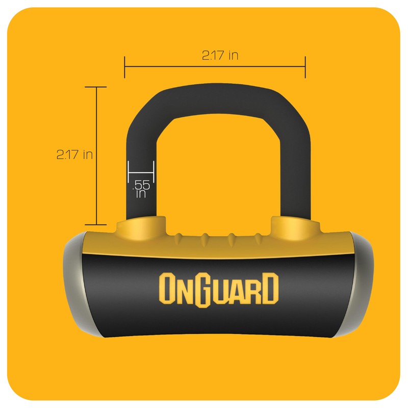 ONGUARD Boxer X4 Bike Disc Lock - Black Shackle 8048,