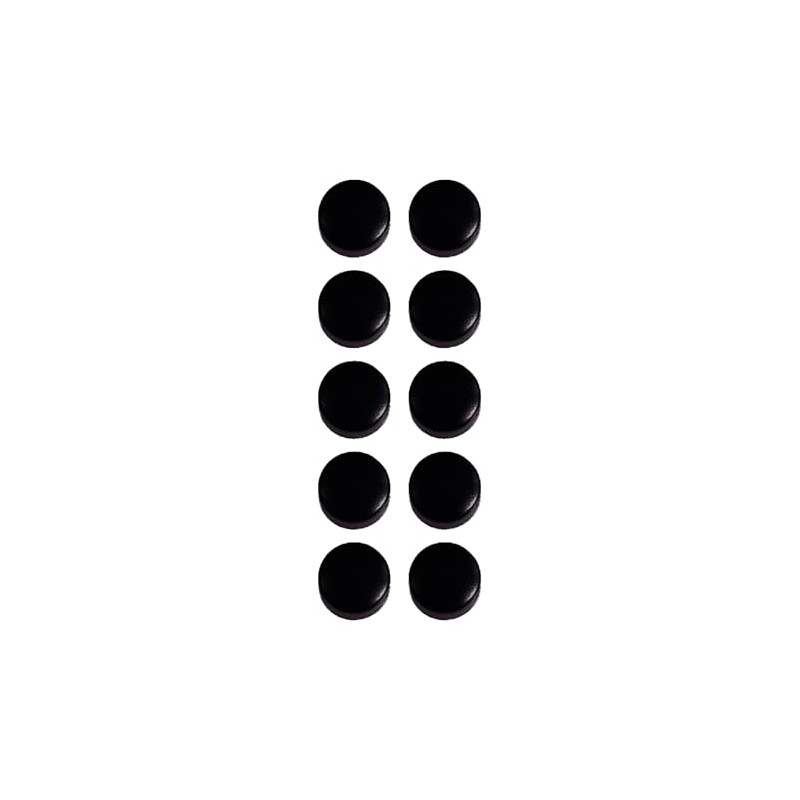 Cawila Set of 10, diameter 10 mm, black, one size