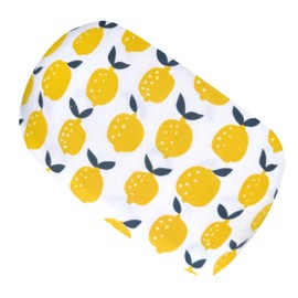 Wollhuhn Girls’/Women’s/Boys’ Cool, Eco-Friendly, Elastic Headband/Hair Band, Comfortable Jersey Cotton, Many Designs, 21215155 (Lemon Cream/Yellow)