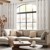 Taupe Geometric Curtains 84 Inches Long for Living Room 2