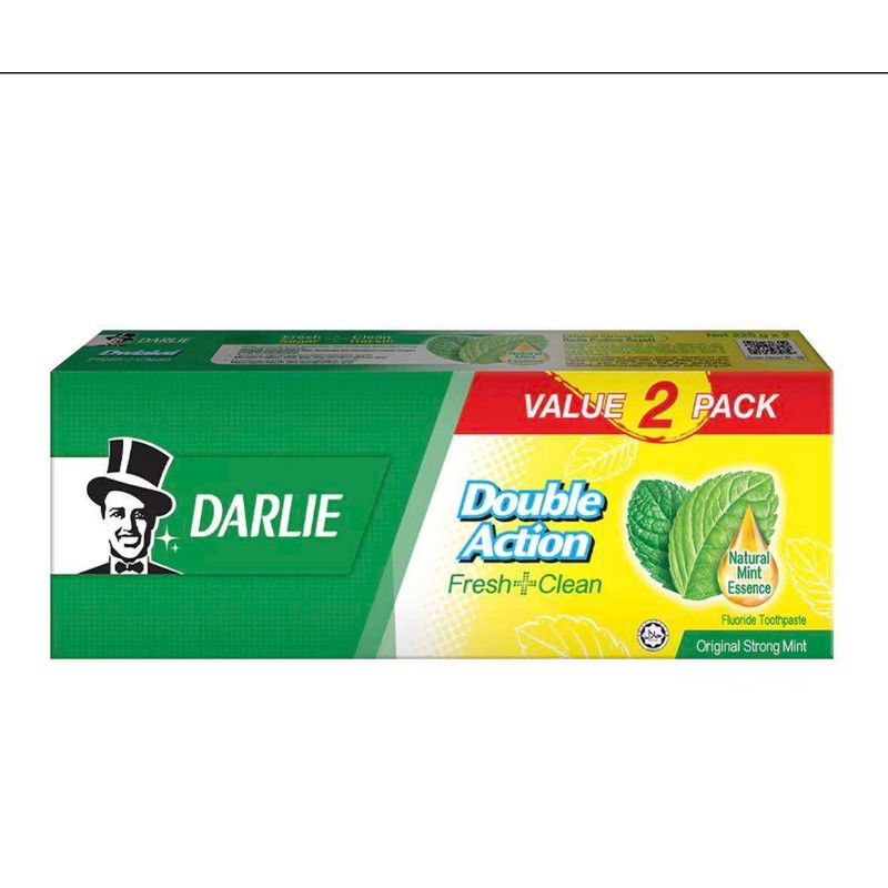 DARLIE TOOTHPASTE DOUBLE ACTION 225Gx2 (New Stock)