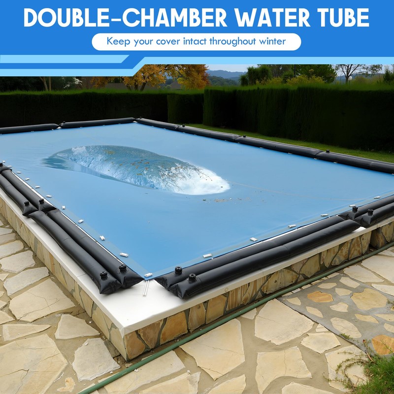 Vincreem 10 Pcs Double Chamber Swimming Pool Cover Water Bag