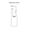Volteck PA-APSE3-EB, Placa armada 1 interruptor 3 módulos línea Española