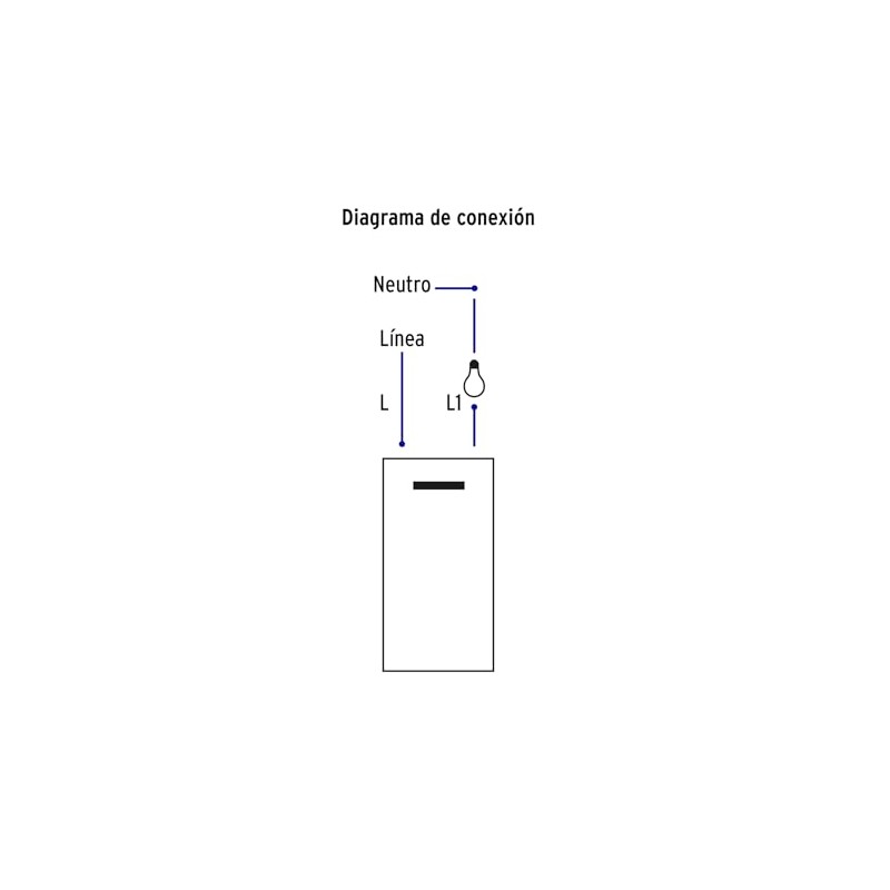 Volteck PA-APSE3-EB, Placa armada 1 interruptor 3 módulos línea Española
