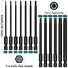 Torx Bit Set Hakkin 13Pcs Phosphate Treatment 100mm Long Torx