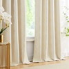UGOUTRY 100% Blackout Curtains for Berdoom, Gold on Beige Metallic