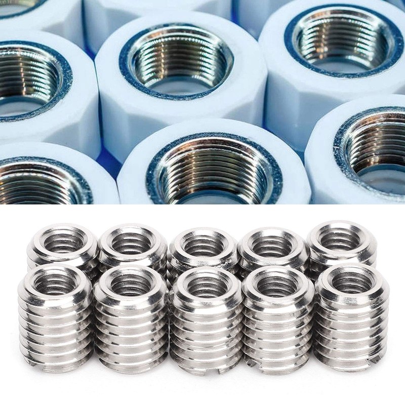 ViaGasaFamido Pack of 10 Insert Nut Reducing Repair M6X1.0 Inner