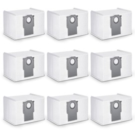9 Pack Dust Bag Replacement for Roborock S8+,S8 Pro Ultra, Roborock S7 MaxV Ultra, S7 Pro Ultra,Q7+,Q7 Max+, Q5+ Vacuum Self-Empty Dock, 3L Large Capacity Disposable Bag Accessories Set