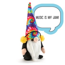 Hug Feel The Love - Hippy Gnome - Ozzie, Plush Gnome Decor, Swedish Gnome Ornament Tomte, Pocket Pal Gnomie Gift Figurine, 9 Inches