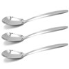 6PCS Arithmetic Square Head Stainless Steel Spoonsm, Head Spoons,Stainless Steel,
