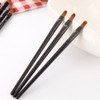ISKYBOB 50 Pieces Black Disposable Lip Brushes Lipstick Gloss Wands