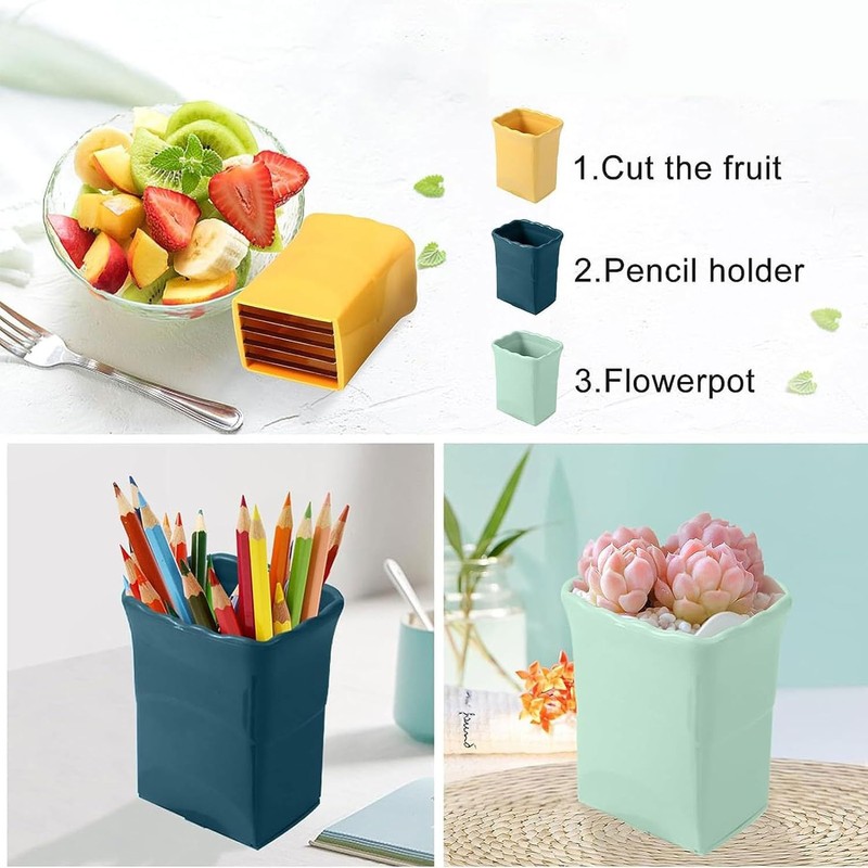 3 Pieces Cup Cutter, Cup Fruit Cutter - Cup Slicer