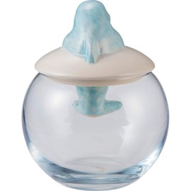 Sunart SAN3181-2 Cute Miscellaneous Goods Dome-Shaped Single Vase Dolphin