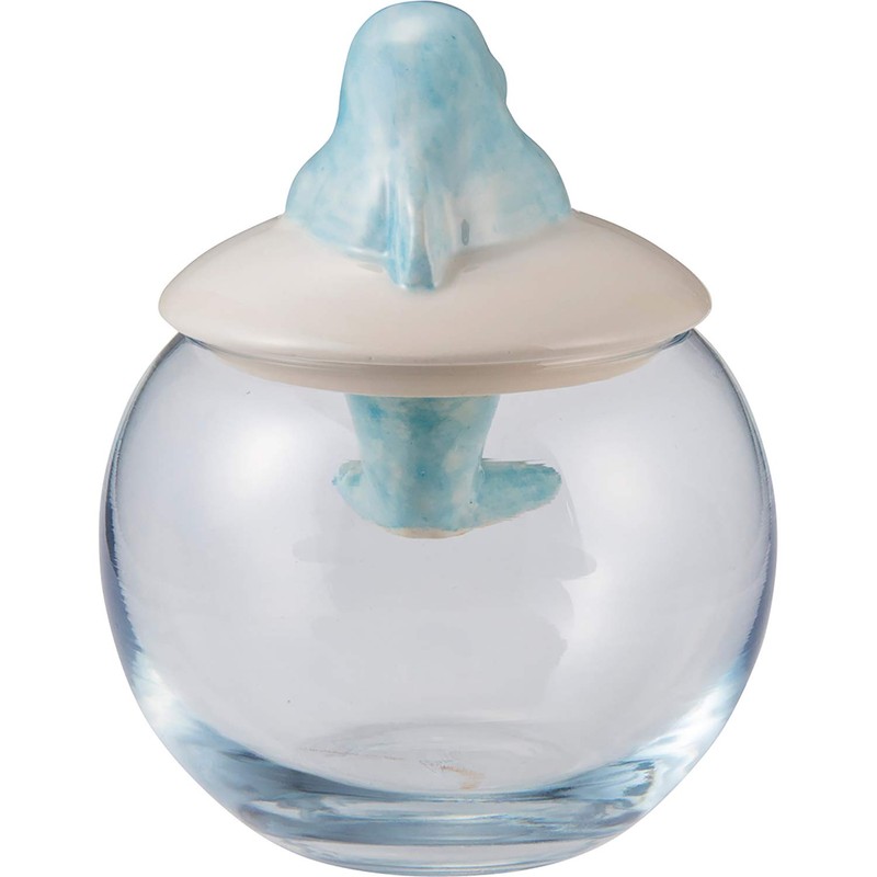 Sunart SAN3181-2 Cute Miscellaneous Goods Dome-Shaped Single Vase Dolphin
