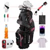 Golf Stand Bag, Lightweight Golf Bag with 8-Way Top Dividers,