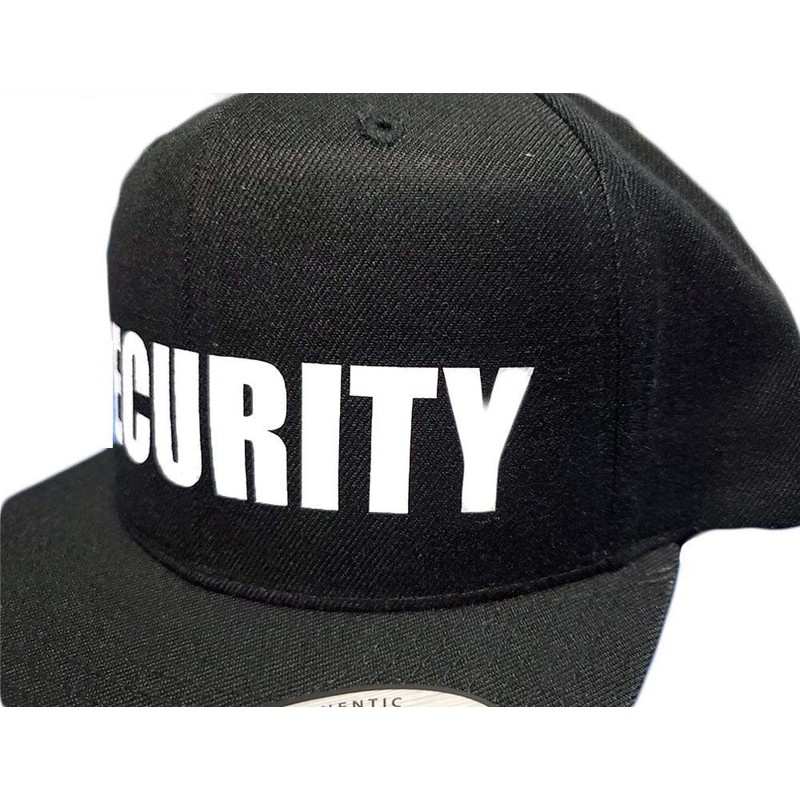 SECURITY Baseball Cap Hat Snapback by 6ixset - Flexfit Yupoong