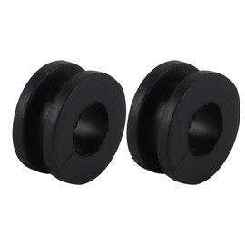 Enwye 10 Pcs Motorcycle Rubber Grommets Black Silver 6mm Bolt Rubber Kit Universal Compatible with Motorcycle Fairing/Trim Parts