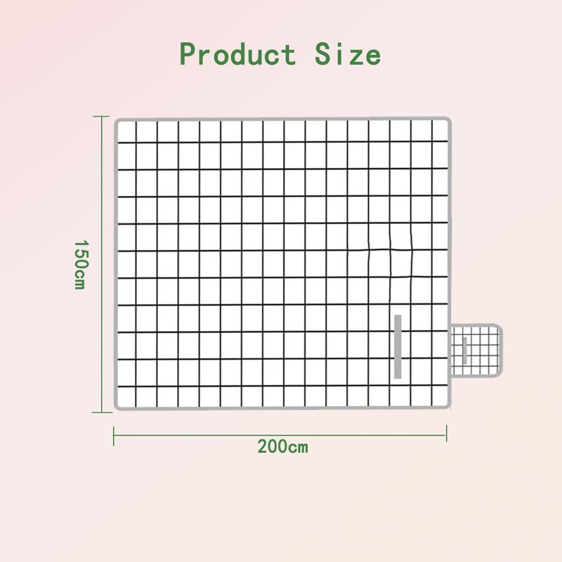 Large Beach Picnic Blanket 200x150cm - Portable, Lightweight, Sandproof, Waterproof