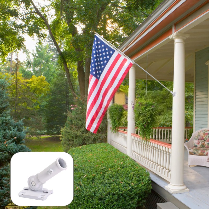 Eterspr Adjustable Flagpole Bracket, Vlaggenpole Base, Flag Pole Bracket Wall