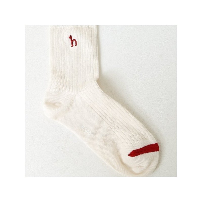 Hazzys (대구신세계)24FW선물추천 여성 화이트 중목 양말 3족 세트 HISS4F221WT (DAEGU
