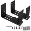 Adjustable Barricade Brackets (2pcs) - Drop Open Bar Holder for