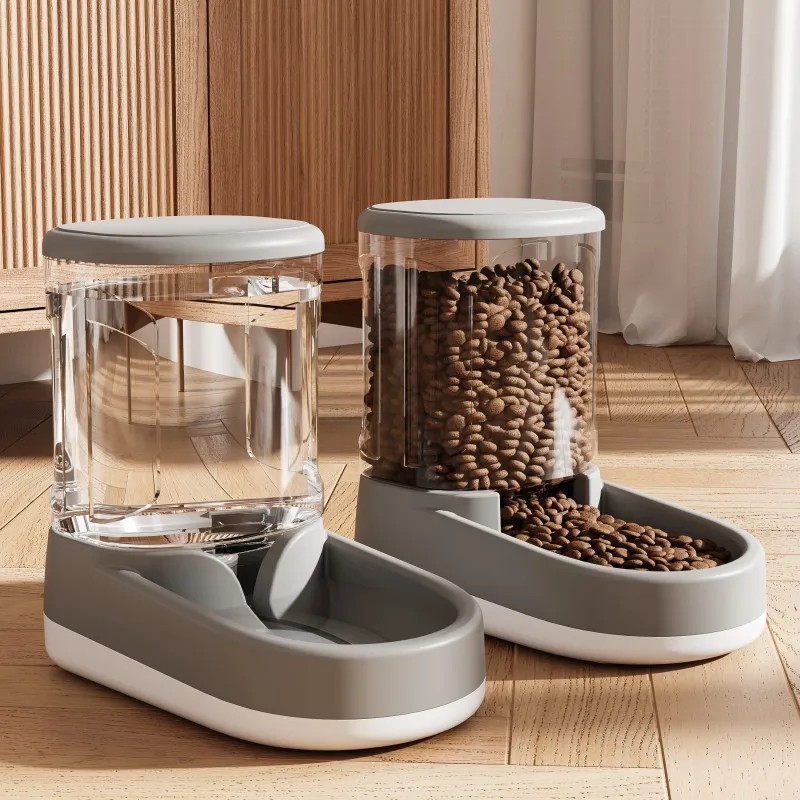3.8L Pet Feeder & Water Dispenser – Automatic Food and