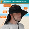 SUN CUBE Wide Brim Sun Hat with Neck Flap, Fishing