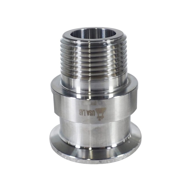 1.5 Tri-Clamp Adapters with MNPT - Various Sizes - 1/4,3/8,