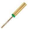 HYTOOS Super Long Nail Drill Bits, 24mm Gold Flat Top