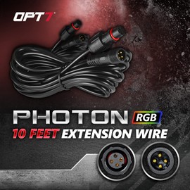 OPT7 10ft Extension Wire 2pc for Photon RGB Rock Lights