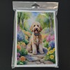 Caroline's Treasures Goldendoodle Spring Path Greeting Cards Pack of 8