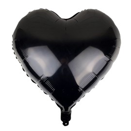 10Pcs Black Foil Heart Shaped Balloons 18 Inch Heart Mylar Balloons For Baby Shower Wedding Valentine Decorations Love Balloons Party Decorations
