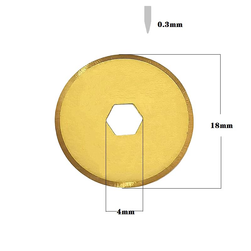 18mm Rotary Cutter Blades,Rotary Blades 18mm, Fits Fiskars,OLFA,Fabric Cutting Blades