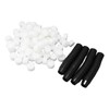 100PCS Net Cups with 100PCS Sponges Plastic Breathable Bottomless Garden