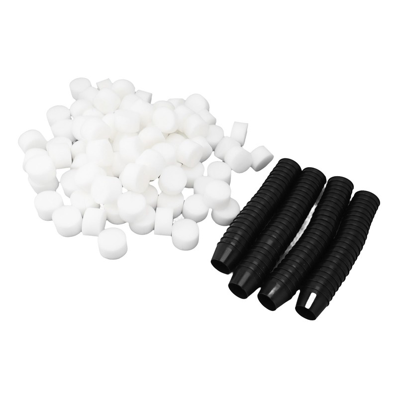 100PCS Net Cups with 100PCS Sponges Plastic Breathable Bottomless Garden