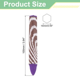 uxcell Lumber Marking Crayons, 24 Pcs Purple Hex Wax Tire Marker, 4" x 0.55" Hex Waterproof Drawing Crayons Furniture Marker for Wood, Glass, Cartons, Cloth, Stone, Ceramics