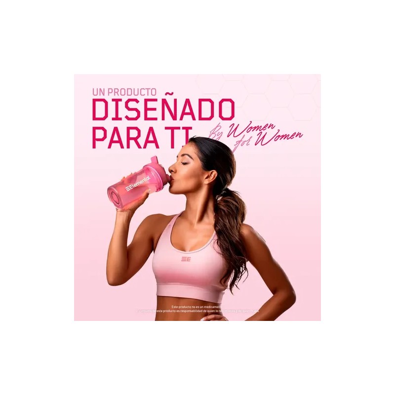 Elemental Creatina Monohidratada Plus Para Mujer Sabor Pink