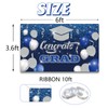 Congrats Grad Backdrop Banner | 2025 Graduation Party Decorations |