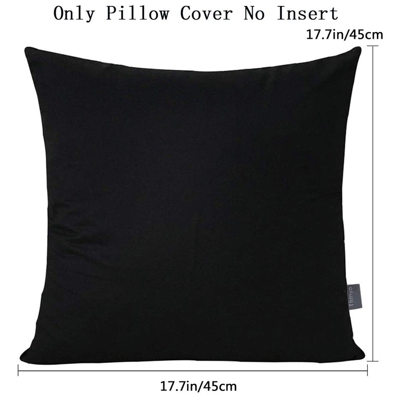 4 Pack Pillow cover,Cotton Comfortable Solid Decorative Throw Pillow Case