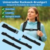 QckZee Children's Chest Strap Backpack Set of 4 (2.5 cm