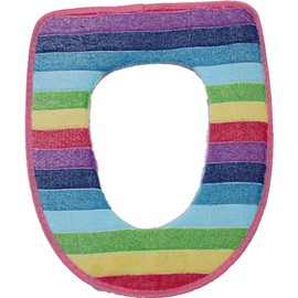 Vanki Winter Warm Toilet Seat Cover Rainbow 1pcs