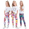 LUOUSE Toddler Girls Stretch Athletic Dance Leggings Little Kids High
