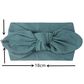 Koolgil Baby Girl's Lovely Toddler Soft Bow Knot Headbands Rabbit Ear Hairband for Daily Life Birthday Party Photography (Burgundy)