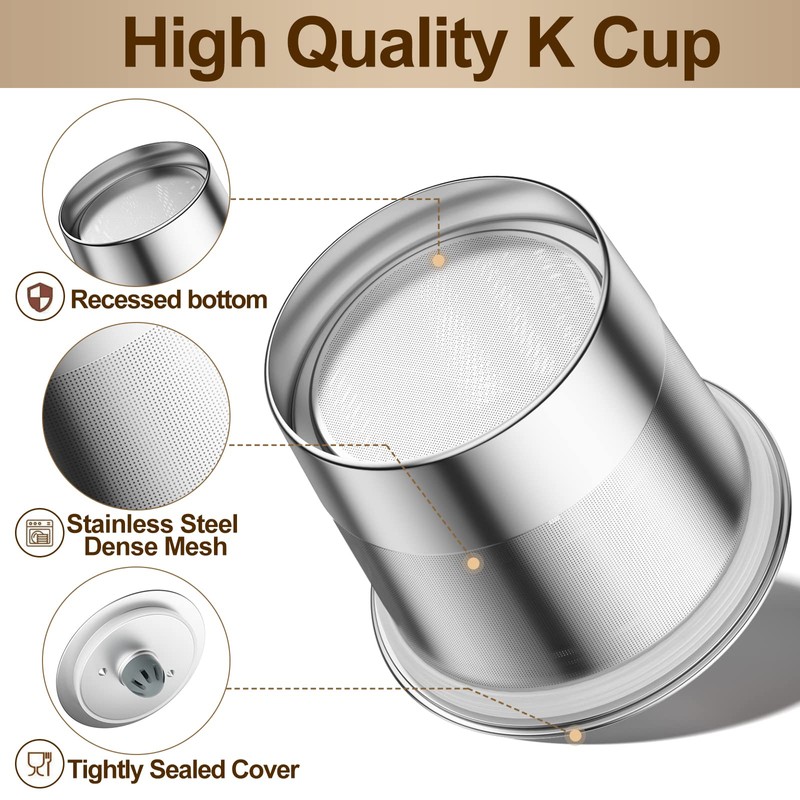 RETHONE Reusable K Cups Coffee Filter, Stainless Steel K Cup