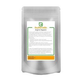 2 x 500g L-Arginin Kapsen | reine Aminosäure | Hochdosiert | Nahrungsergänzungsmittel | L-Arginin Base