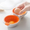 Microwave Egg Poacher, Egg Cooker Microwavable 2 Cavity Eggs Poacher