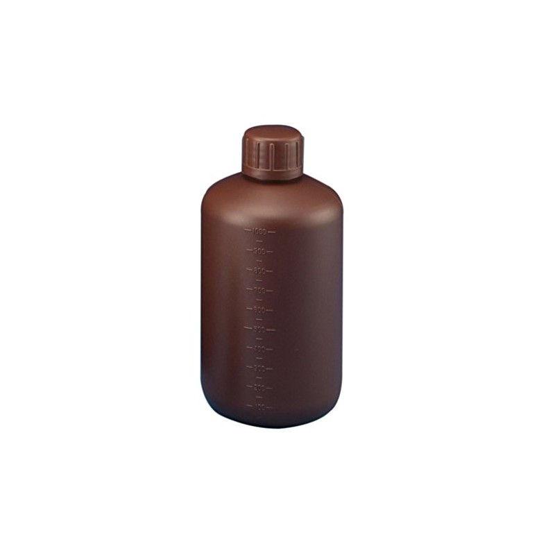 ニッコー・ハンセン 細口丸型遮光瓶2L(茶)
