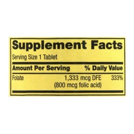 Acido Folico Premium 800mg 400 Tabs Mujer Prenatal Spring