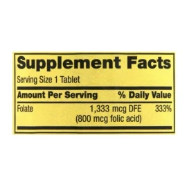 Acido Folico Premium 800mg 400 Tabs Mujer Prenatal Spring
