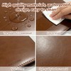 3-Ring Leather Binder,Portfolio Organizer with 5 Built-in Storage Pockets,PU Leather